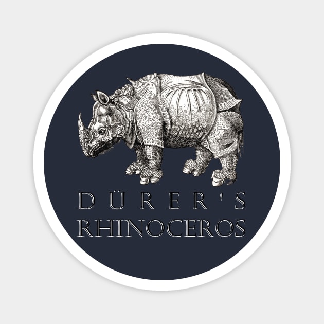 Dürer's Rhinoceros Magnet by Dystopianpalace